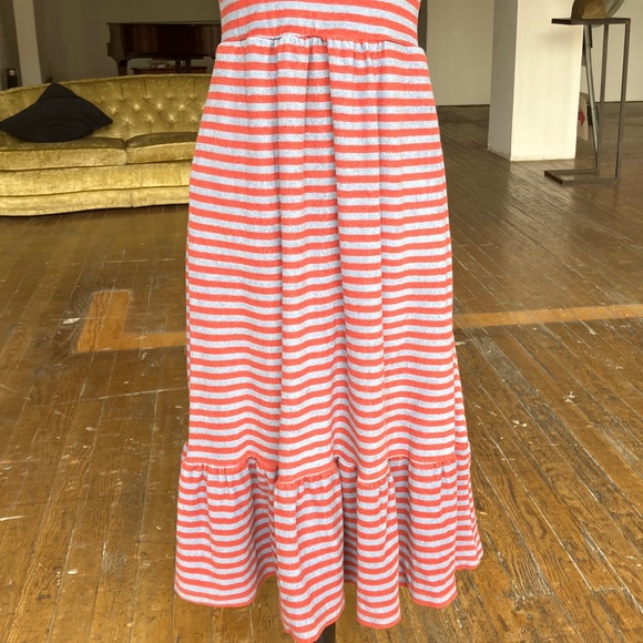 Revolve DRA periwinkle, and coral ruffled him sleeveless dress - Picture 2 of 8